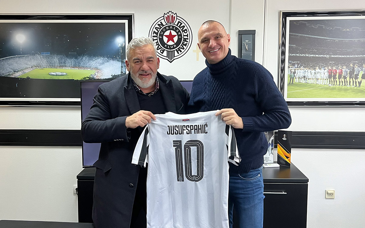 Muftiјa Јusufspahić u poseti Partizanu, poželeo sreću crno-belima pred derbi!