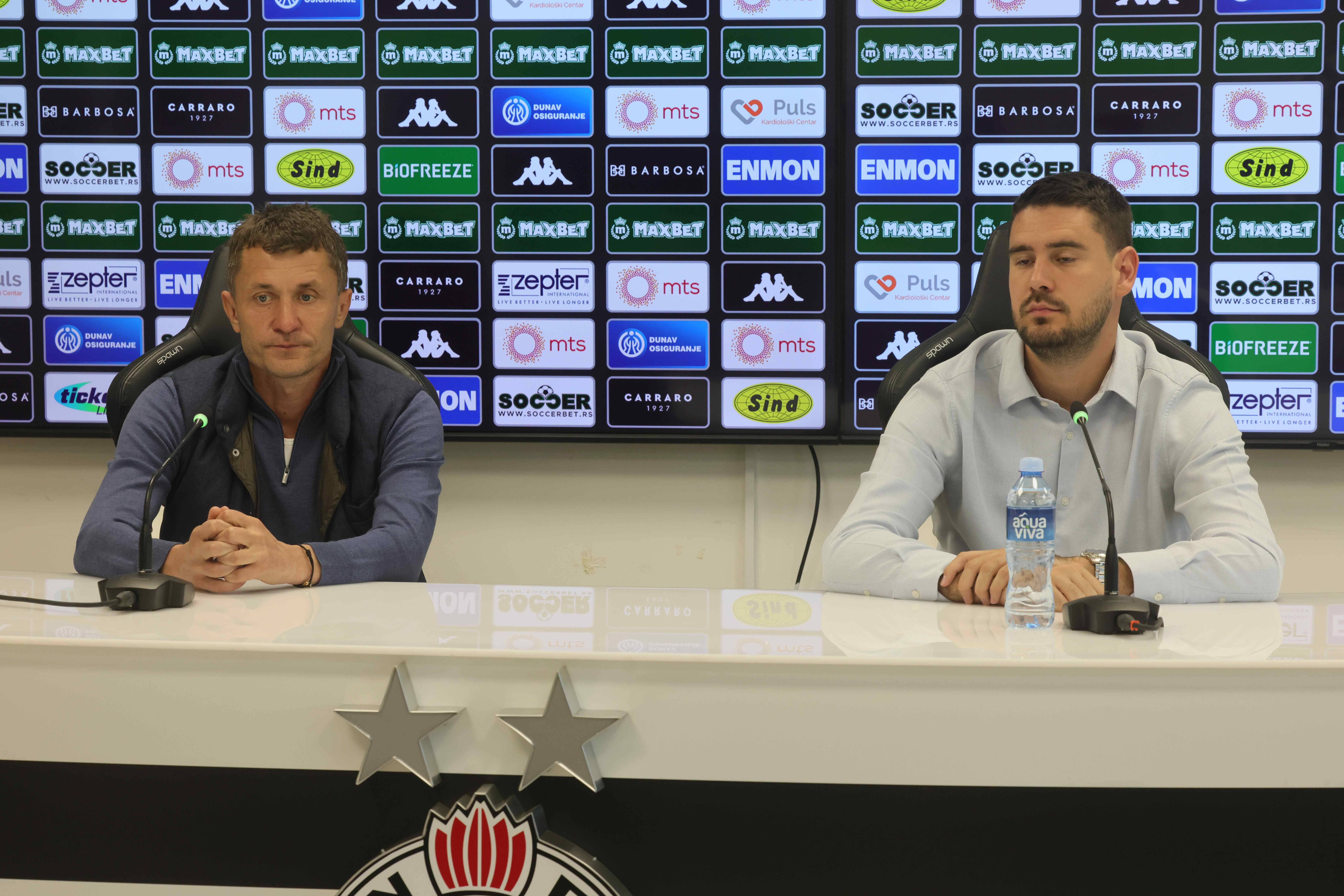 Konferencija za medije pred utakmicu 11. kola Mozzart Bet SLS FK Partizan - FK Novi Pazar