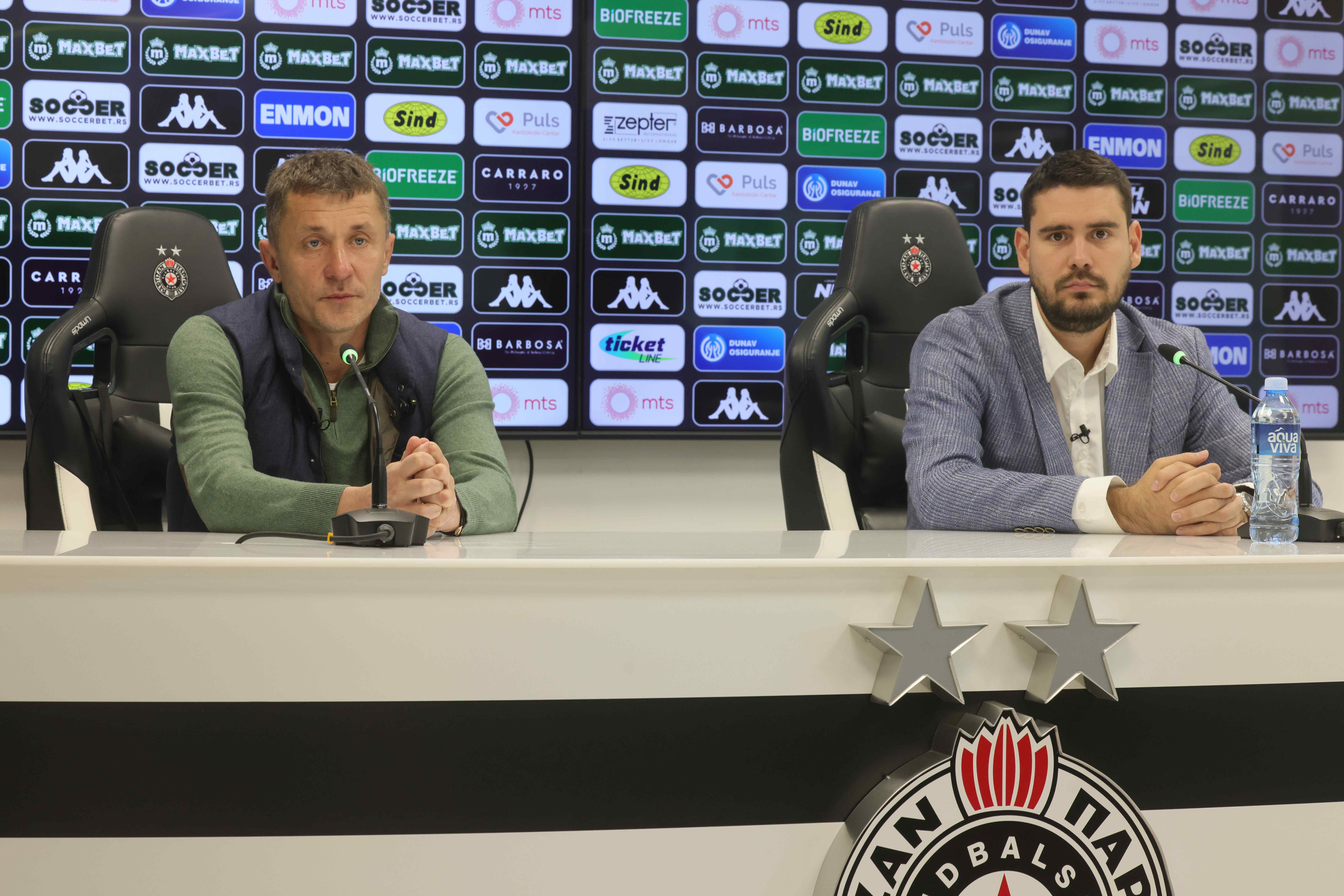 Konferencija za medije pred utakmicu 12. kola Mozzart Bet SLS FK Železničar - FK Partizan