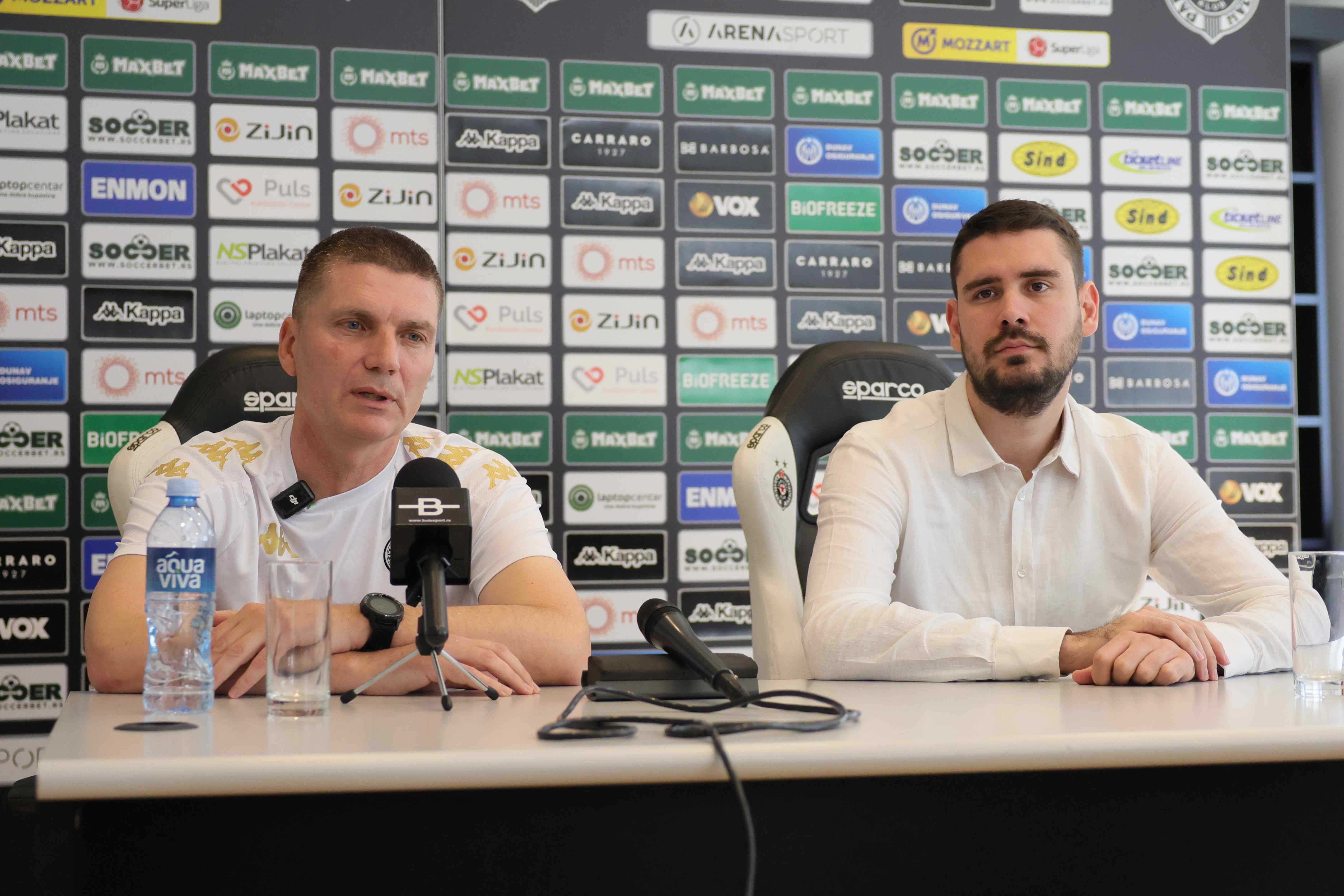Konferencija za medije pred utakmicu 30. kola Mozzart Bet SLS FK Novi Pazar - FK Partizan