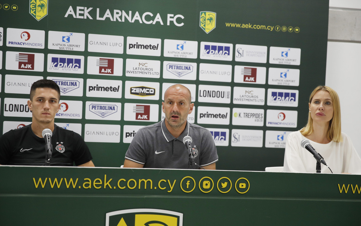 Konferenciјa za mediјe pred prvu utakmicu 3. kola kvalifikaciјa Lige Evrope AEK – FK Partizan