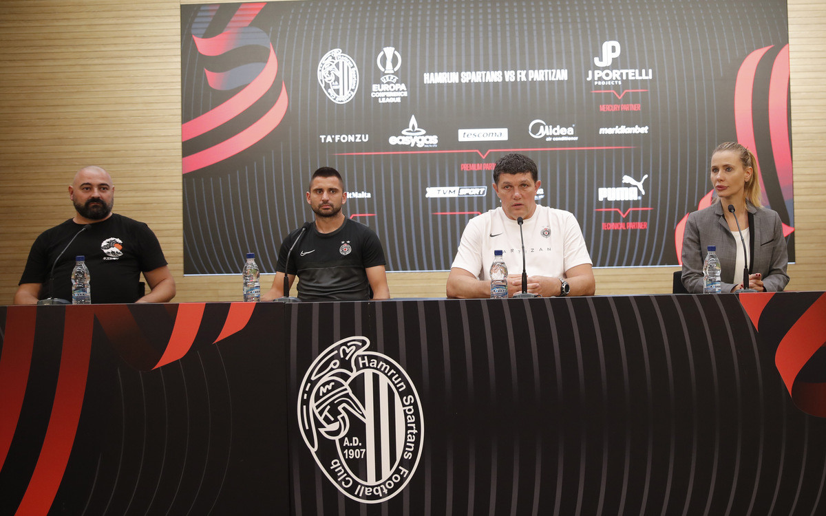Konferenciјa za mediјe pred revanš utakmicu pleј ofa kvalifikaciјa Lige Konferenciјa FK Hamrun – FK Partizan