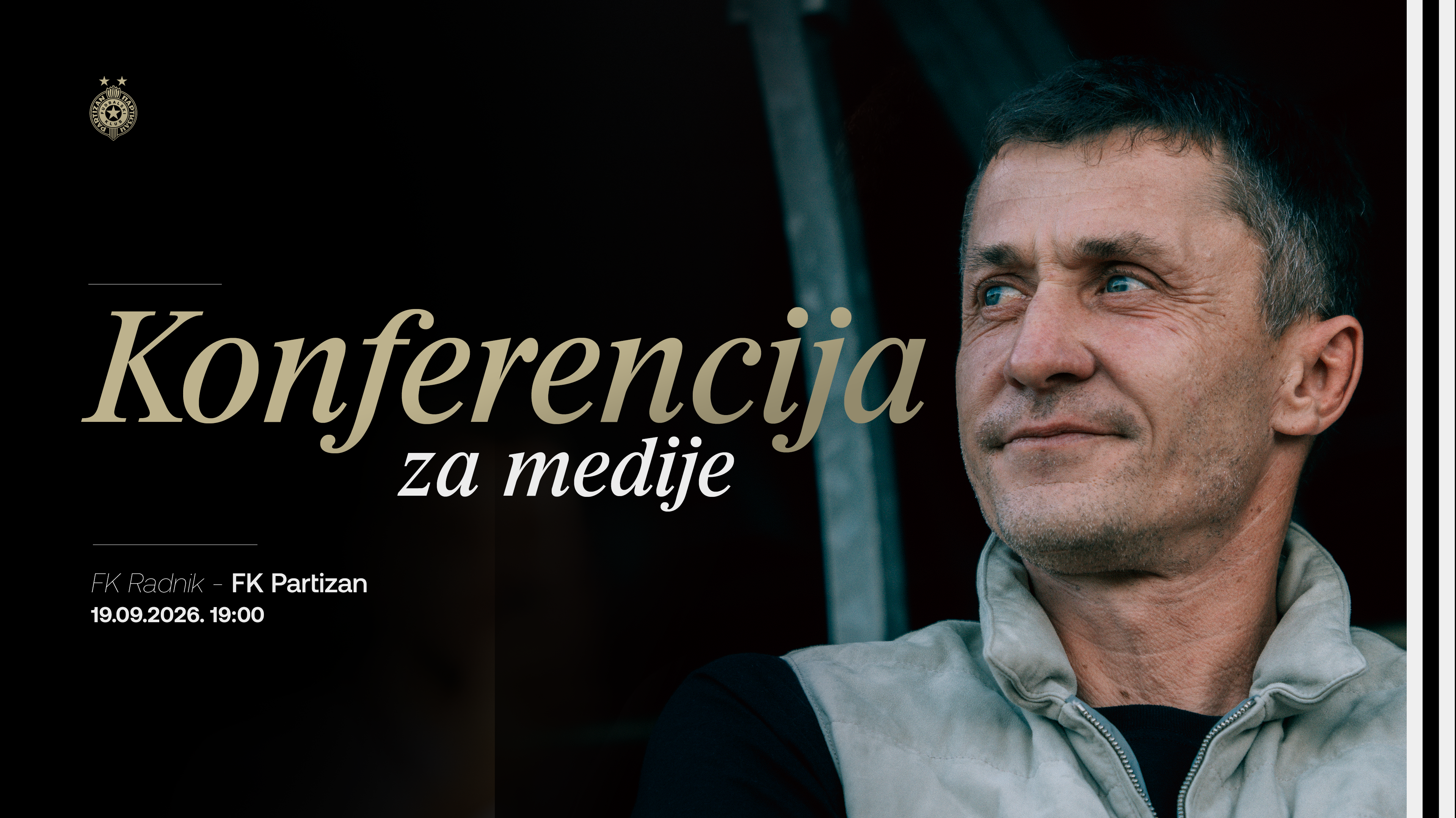 Konferencija za medije pred utakmicu 10. kola Mozzart Bet SLS FK Radnik - FK Partizan
