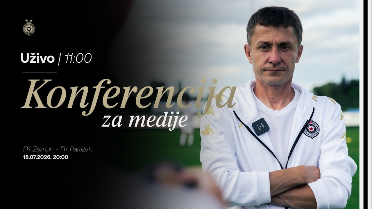 Konferencija za medije pred utakmicu 1. kola Mozzart Bet SLS FK Zemun - FK Partizan