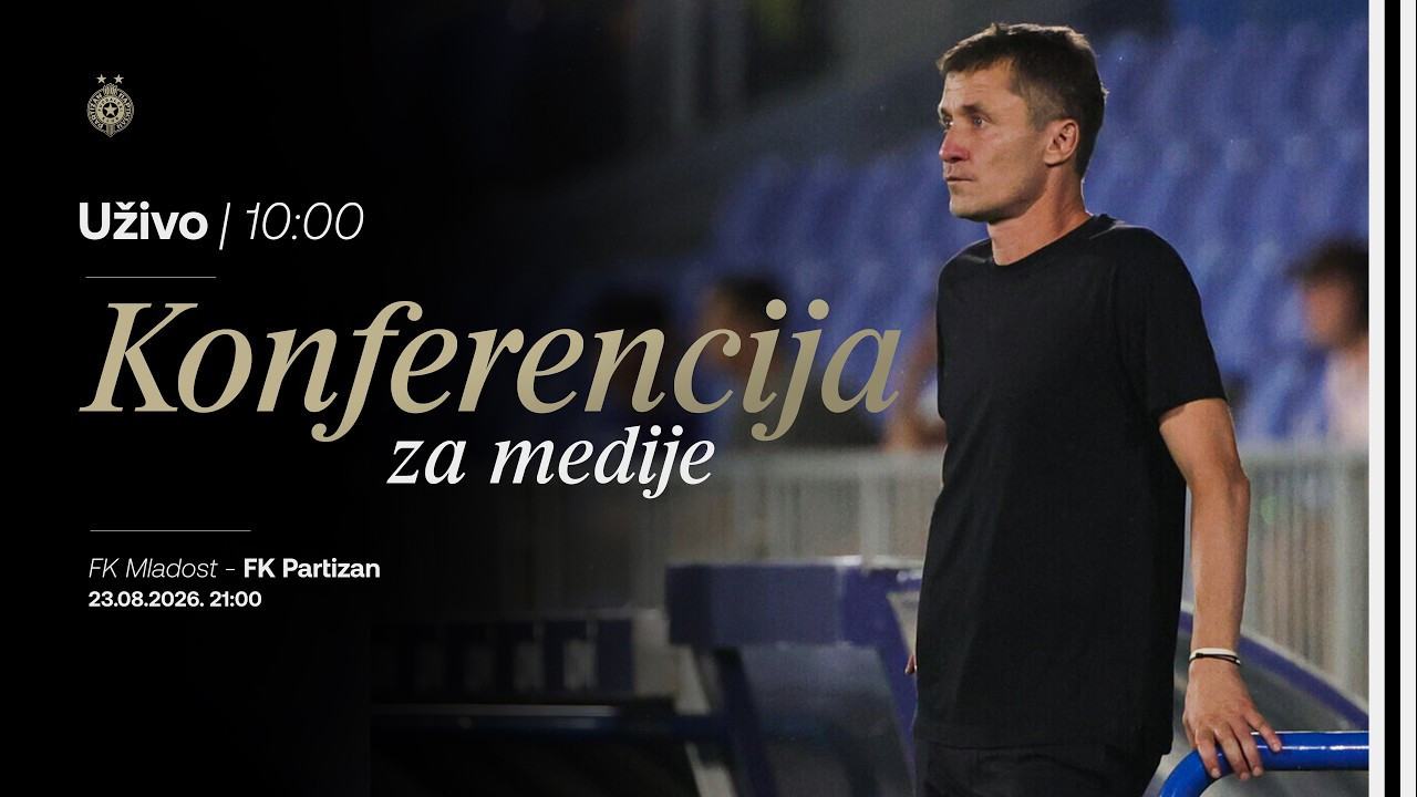 Konferencija za medije pred utakmicu 6. kola Mozzart Bet SLS FK Mladost - FK Partizan