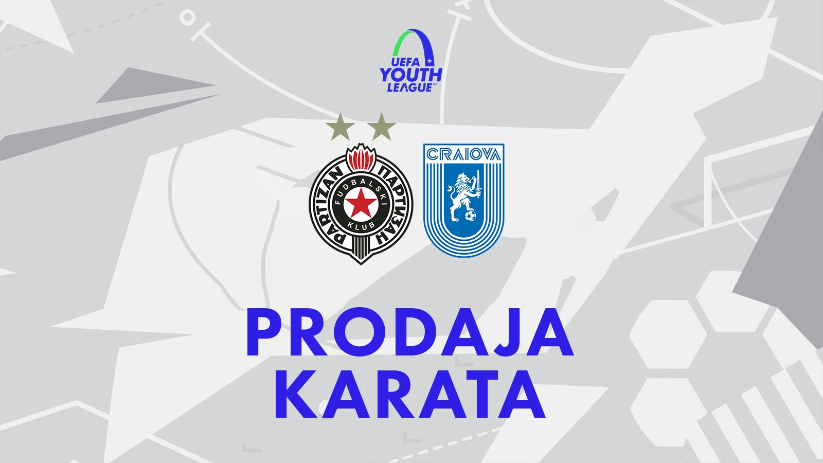 Prodaja ulaznica za utakmicu UEFA Lige mladih FK Partizan - FC Craiova