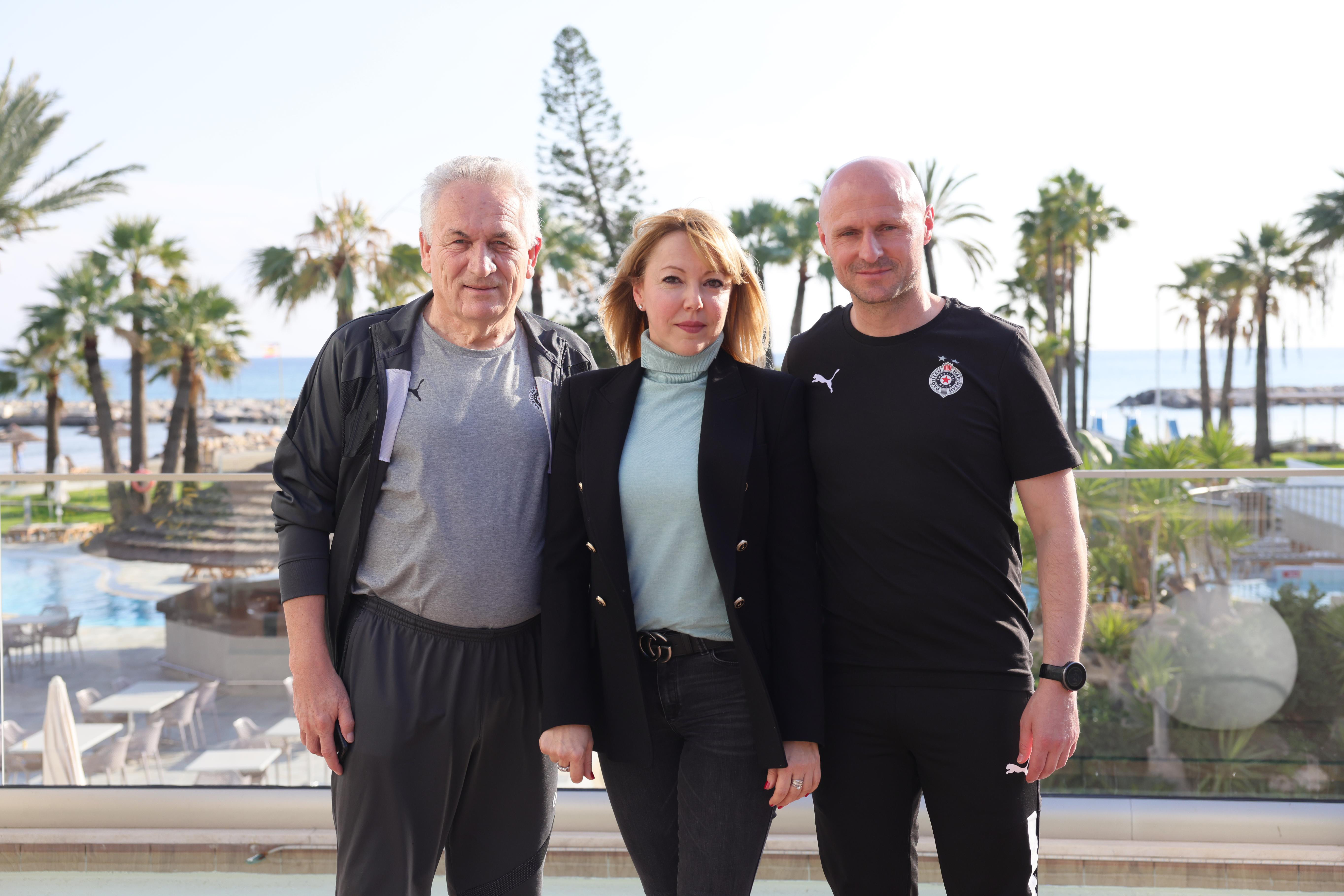 Gospođa Marija Marković posetila je FK Partizan na Kipru
