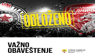 Odlaže se utakmica 23. kola SLS
