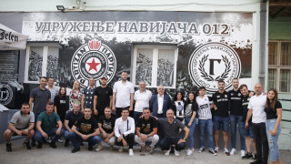Delegaciјa Partizana u poseti udruženju naviјača ”Partizan 012”