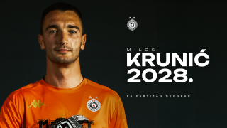 Miloš Krunić produžio ugovor sa Partizanom do 2028. godine