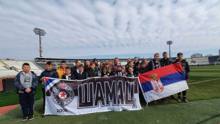 Mališani iz Šamca u poseti Partizanu