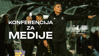 Konferencija za medije pred utakmicu 2. kola plej ofa Mozzart Bet SLS FK Vojvodina - FK Partizan