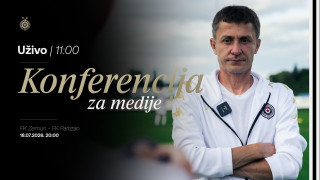 Konferencija za medije pred utakmicu 1. kola Mozzart Bet SLS FK Zemun - FK Partizan