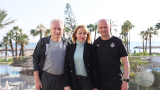 Gospođa Marija Marković posetila je FK Partizan na Kipru